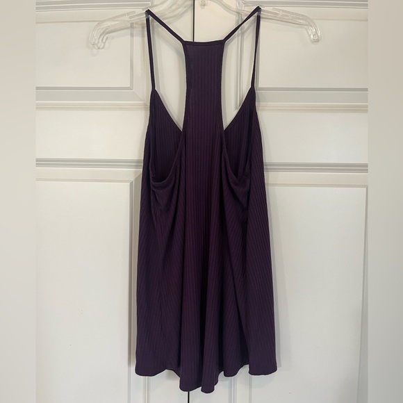 Express One Eleven Purple Racer Back Tank Top, Size Medium - Picture 2 of 6